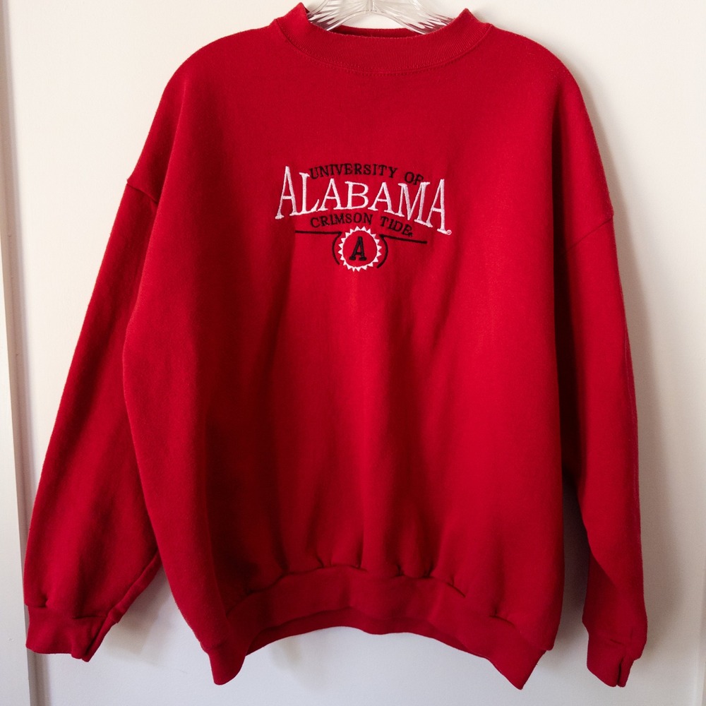 Vintage Y2K University of Alabama Crimson Tide Sweatshirt Mens XL Red Bama UA